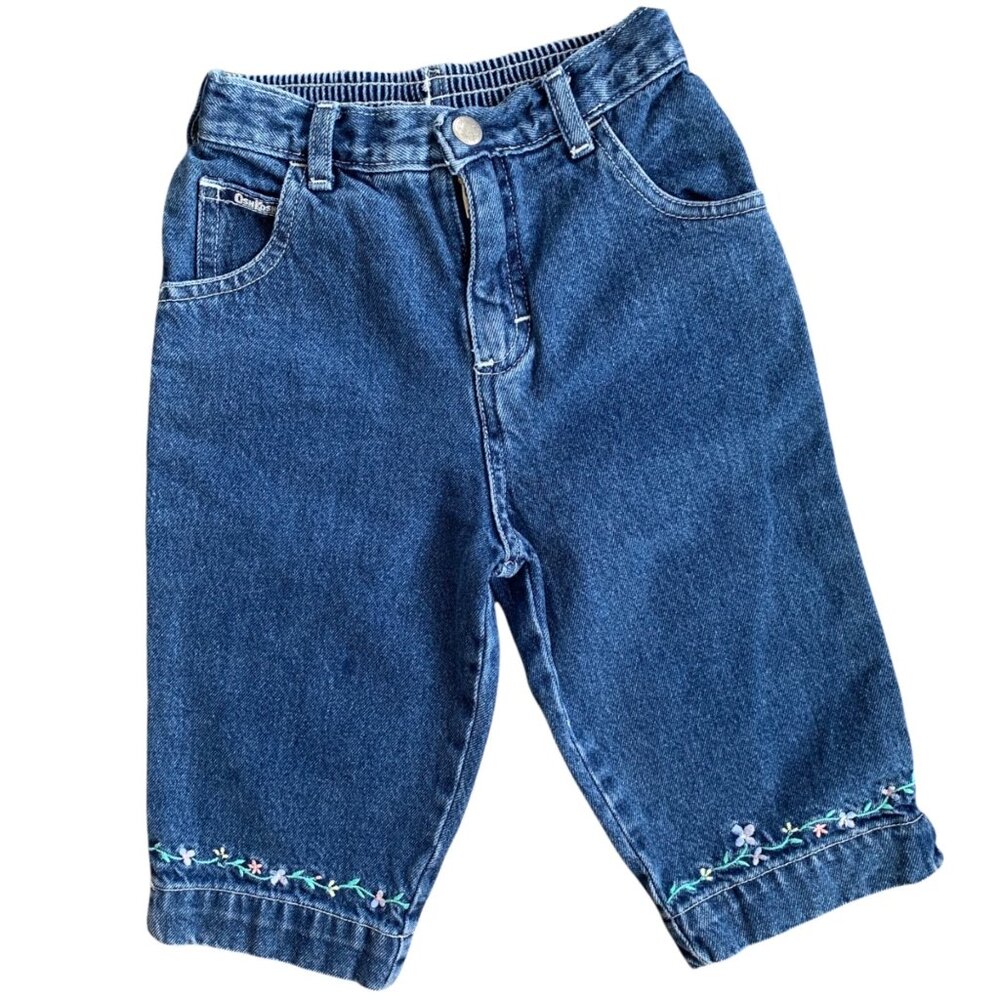 Vintage Oshkosh Floral Embroidered Relaxed Denim Jeans 5